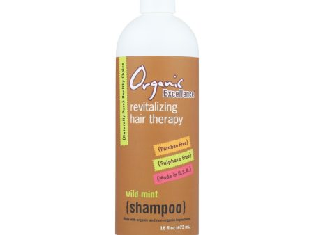 Organic Excellence Wild Mint Shampoo - 16 Oz Online Hot Sale