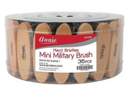 Annie Hard Mini Military Brush Bulk 36ct Online