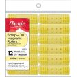 Annie Snap-On Magnetic Rollers Size M 12Ct Yellow For Cheap