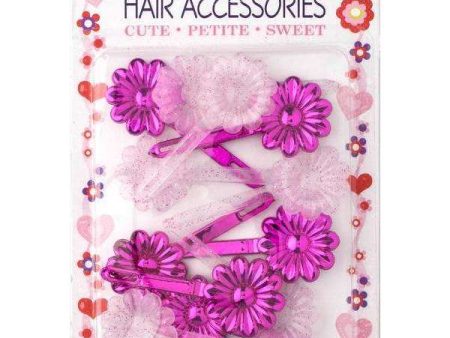 Joy Daisy Barrette 12ct Asst Pink Supply