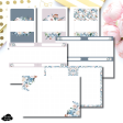 A6 TN Size | Neutral Floral Dot Grid Printable Insert Sale