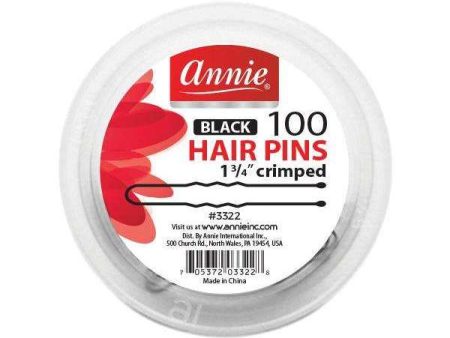 Annie Hair Pins 1 3 4  100Ct Black on Sale