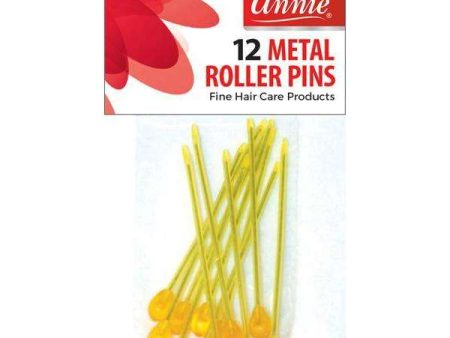 Annie Metal Roller Pins 3 Inch 12Ct Amber on Sale