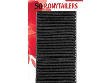 Annie Ponytailers 50ct Black Thin Online