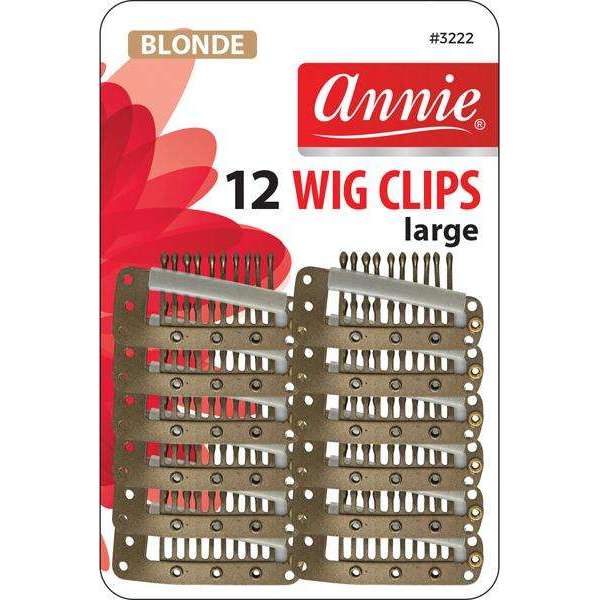 Annie Wig Clips Large 12Ct Blonde Online