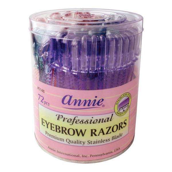 Annie Eyebrow Razor Display 72Ct Asst Color For Sale