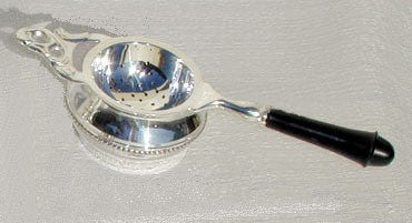 Georgiana Tea Strainer with Silver Plated Bowl Cheap