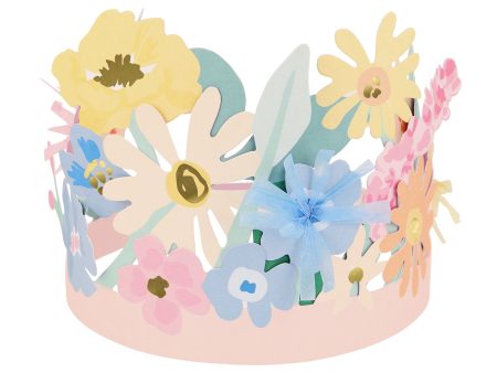 Meri Meri Paper Flower Headdress (Pack of 8) For Discount