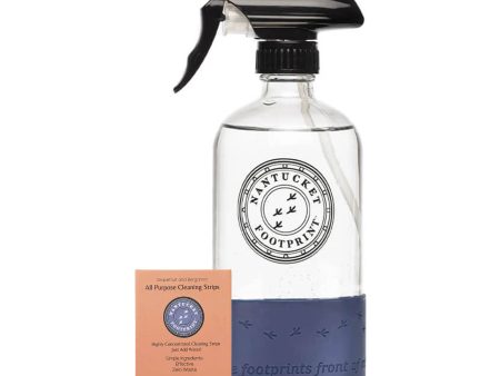 All-Purpose Cleaner (2 Strips) with 16 oz Glass Spray Bottle For Discount