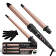 Hot & Hotter 3 in 1 Interchangeable Digital Curling Wand Set Online Hot Sale