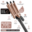 Hot & Hotter 5 Barrel Digital Ceramic Curling Iron 3 4 Inch Fashion