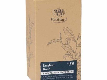 English Rose Black Tea 50 Round Teabags Whittard - Best By: 6 2020 Cheap