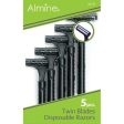 Almine Twin Blade Disposable Razors Online now