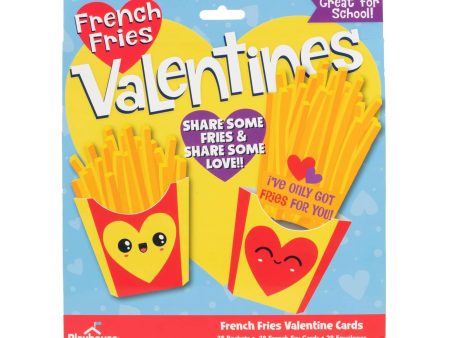 French Fries Valentine Cards (Pack of 28) Hot on Sale