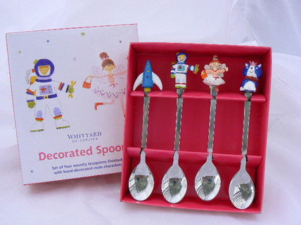 Whittard Decorated Spoons: Fairy and Space, set of 4 For Discount