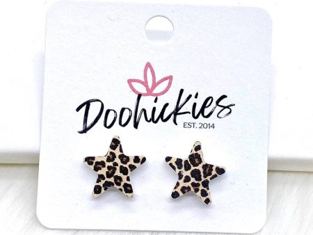 Leopard Star Earrings Supply