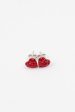 Mini Heart Pave Crystal Silver Stud Earrings Discount