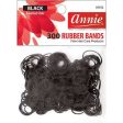 Annie Rubber Bands Asst Size 300Ct Black on Sale