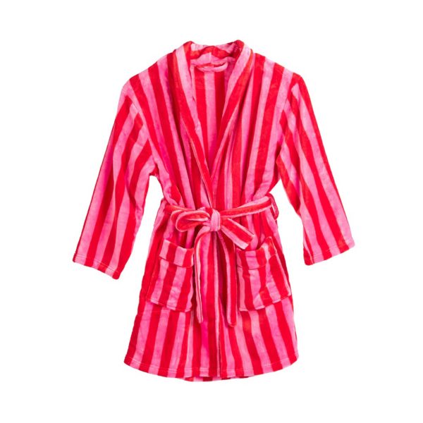 Felicity Stripe Robe in Red Online