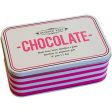 Chocolate Rectangle Tin by Alice Scott 6.5x4x2.5 inches Discount