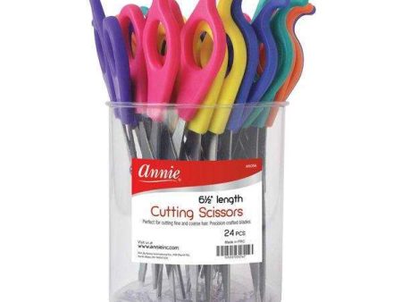 Annie Hair Shears 6.5  24Ct Asst Color For Cheap