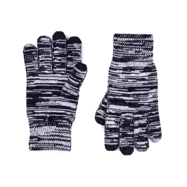 Twist Extra Large Touchscreen Gloves in Black White Online Sale