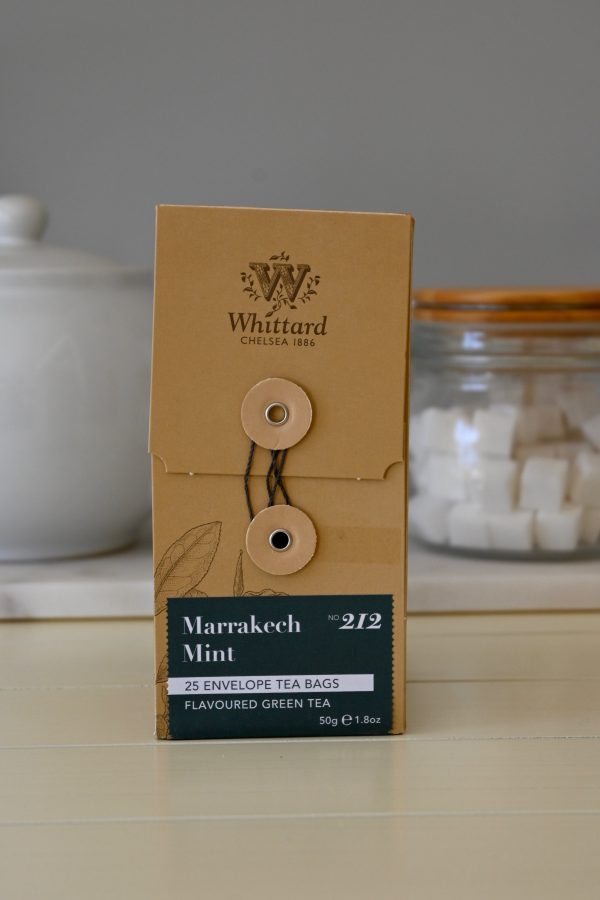 Marrakech Mint Flavored Green Tea - 25 Envelope Bags- 50g Whittard- Best by: 10 20 Discount