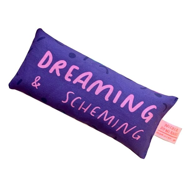 Dreaming & Scheming Purple Eye Pillow with Lavender For Sale