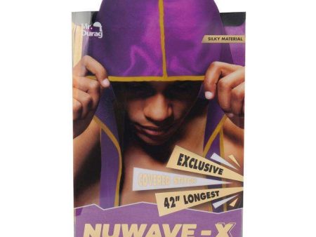 Mr. Durag NuWave-X Purple Durag Gold Stripe Sale