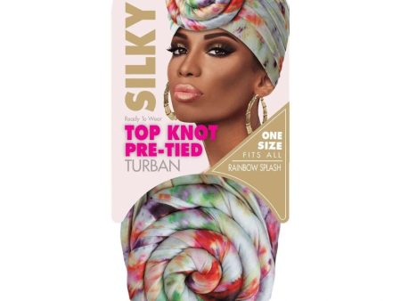 Ms. Remi Silky Top Knot Pre-Tied Turban Assorted Colors Sale