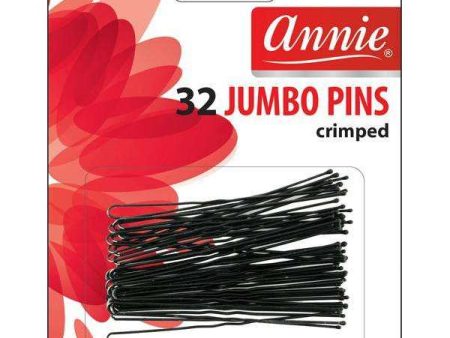 Annie Jumbo Hair Pins 3  32Ct Black Online