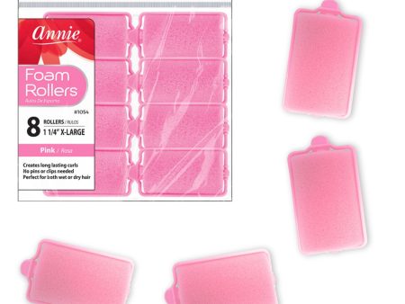 Annie Foam Rollers X-Large 8Ct Pink Online Sale