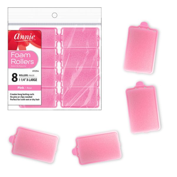 Annie Foam Rollers X-Large 8Ct Pink Online Sale