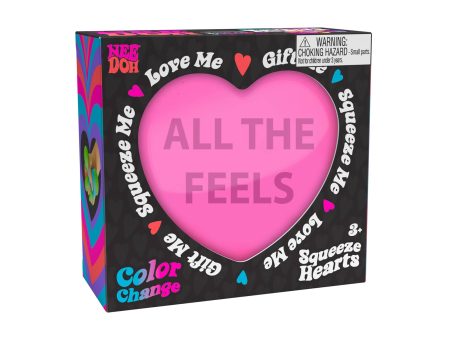 NeeDoh Color Change Squeeze Heart (Assorted) on Sale