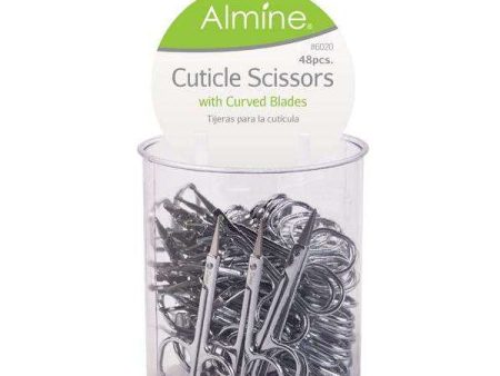 Almine Cuticle Scissors in Jar 48Ct For Sale