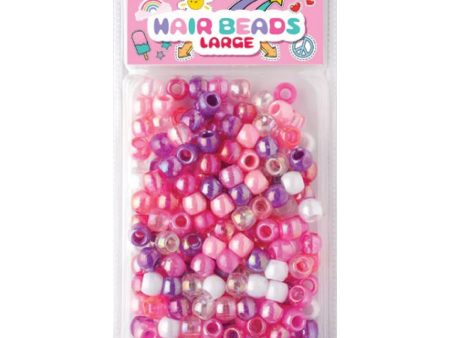 Joy Large Hair Beads 240Ct Asst Purple & Pink Online Hot Sale