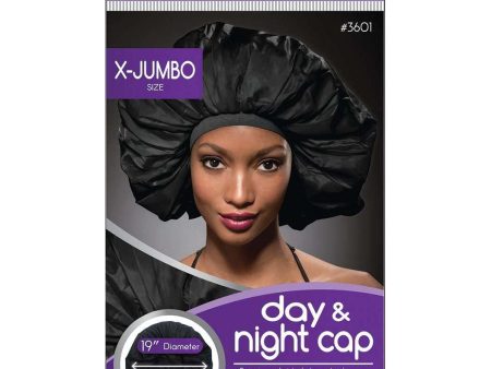 Ms. Remi Extra Jumbo Day & Night Cap, Black Cheap