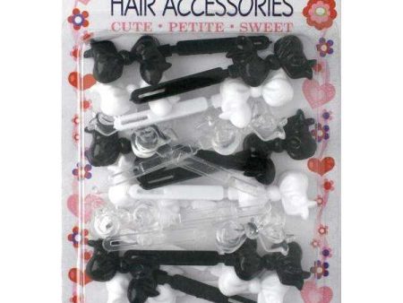 Joy Hair Barrettes 16ct Assorted Ribbon II Hot on Sale