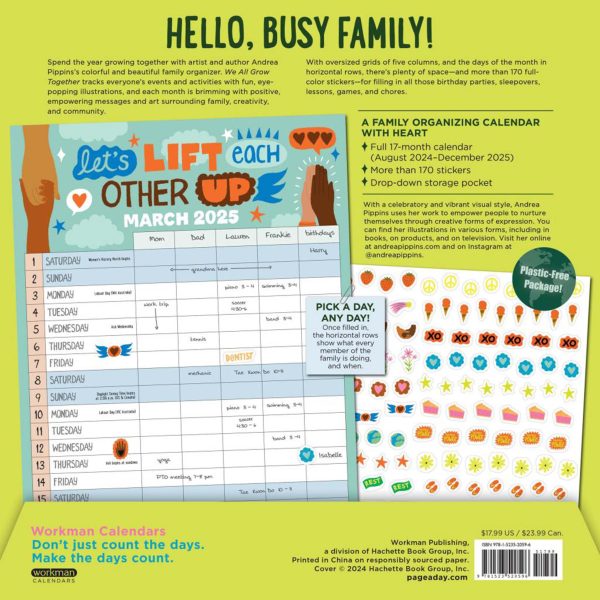 2024-2025 We All Grow Together 17-Month Wall Calendar Discount