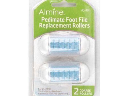 Almine Pedimate Foot File Replacement Rollers 2 ct Asst Color on Sale