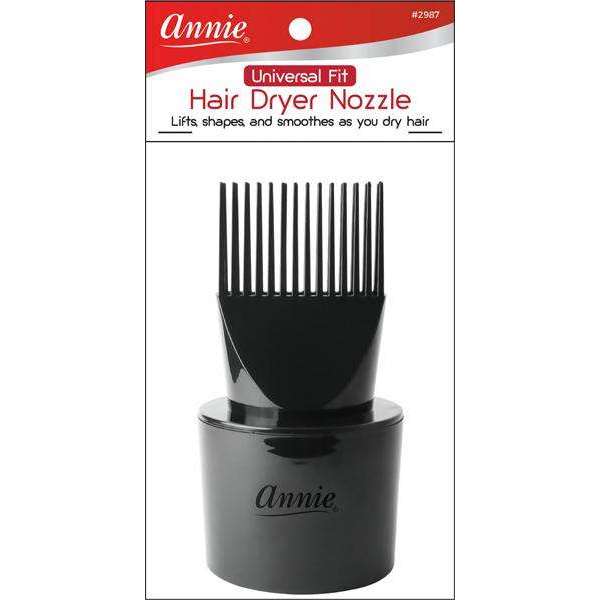 Annie Universal Fit Hair Dryer Nozzle Black Cheap