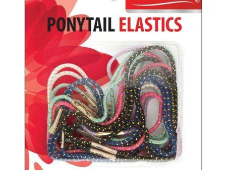 Annie Ponytail Elastics L 18Ct Asst Color Fashion