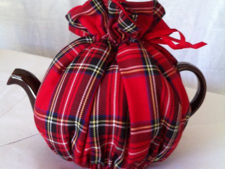 Royal Stewart Tartan  Red Liner 2 cup Wrap Cozy Cricklewood Online