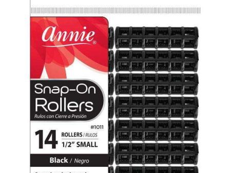 Annie Snap-On Rollers Size S 14Ct Black Online Hot Sale