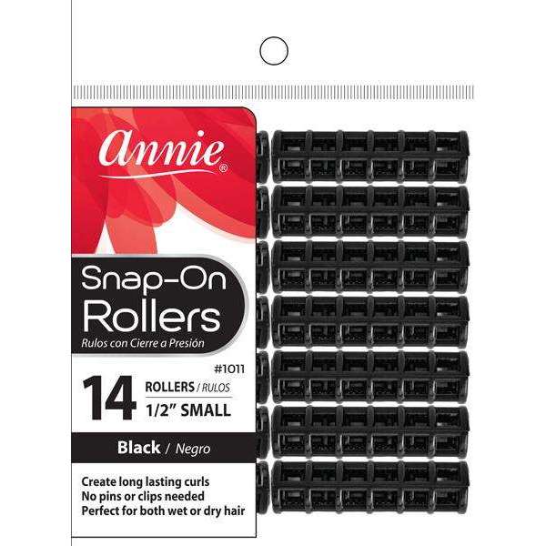 Annie Snap-On Rollers Size S 14Ct Black Online Hot Sale