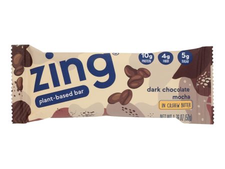 Zing Bar - Bar Dark Chocolate Mocha - Case Of 12 - 1.76 Ounces For Sale