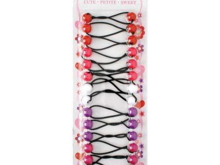 Joy Twin Bead Ponytailers 14ct Asst For Cheap