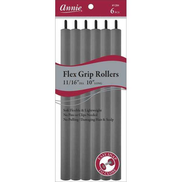 Annie Flex Grip Rollers 11 16 Inch Extra Long Gray Fashion