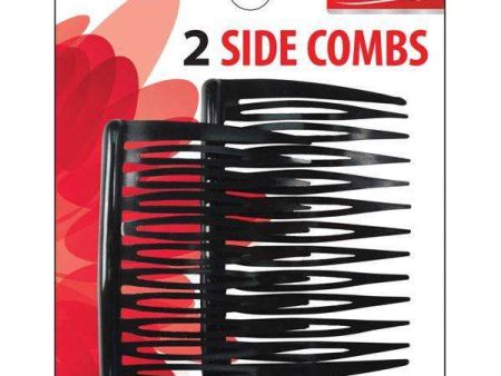 Annie Side Combs Medium 2Ct Black For Discount