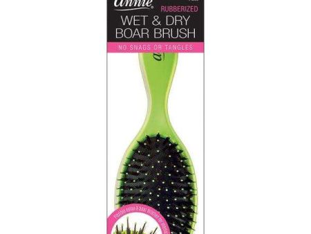 Annie Wet & Dry Boar Metallic Brush Lime Sale